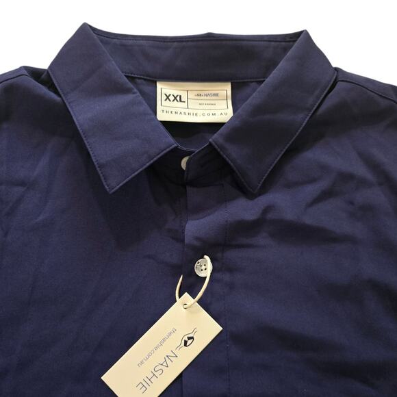 Nashie Navy blue Long sleeve button up shirt Men SZ XXL - Picture 3 of 5